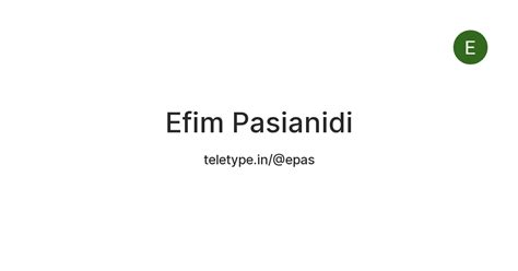 Efim Pasianidi — Teletype