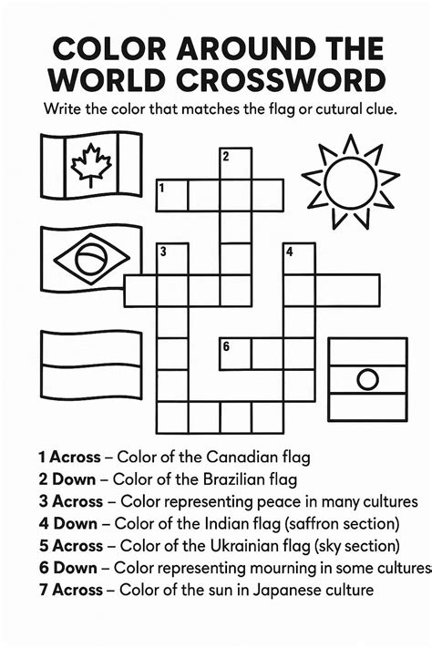 Colorful World Worksheet 的图像结果