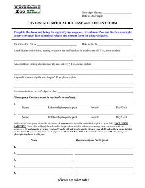 Fillable Online Overnight-Stay-Liability-and-Medical-Consent-Form ...