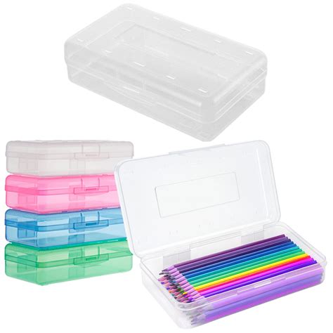#CCH020 Large Capacity Clear Plastic Hard Pencil Box Case - Promotional ...