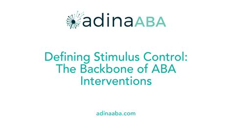 What is stimulus control in ABA