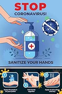 Covid 19 Sticker Poster|Sanitize Your Hands poster|Posters for ...