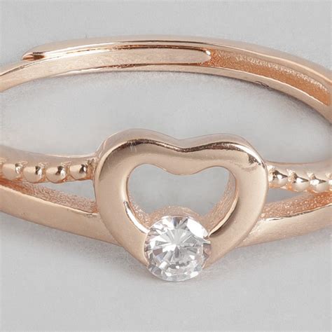 Beloved 925 Silver Ring in Rose Gold (Adjustable) - Valentine's Gift ...