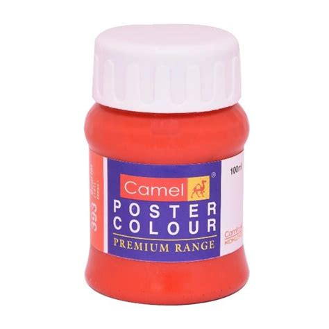 Camel Poster Colour 100ML Scarlet (393) | Reliance Fine Art ...