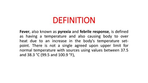 Fevers | PPTX