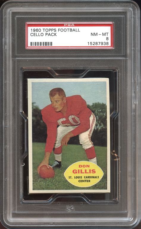 Lot Detail - 1960 Topps Football Unopened Cello Pack PSA 8 NM/MT