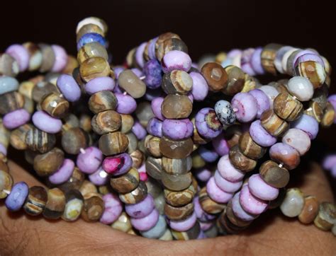 Buy Beautiful Peruvian Opal Faceted Beads, Lavender and Cats Eye Color ...