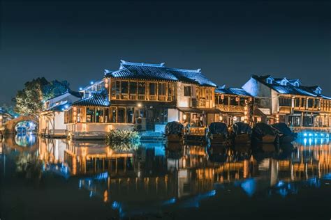 夕阳下的江南古镇小桥流水高清图片下载-正版图片500631232-摄图网