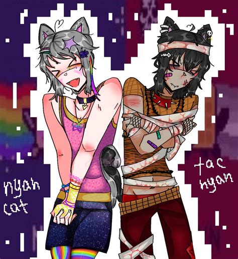 Human version of Nyan Cat & Tac Nayn .This was made by me. | Dibujos ...