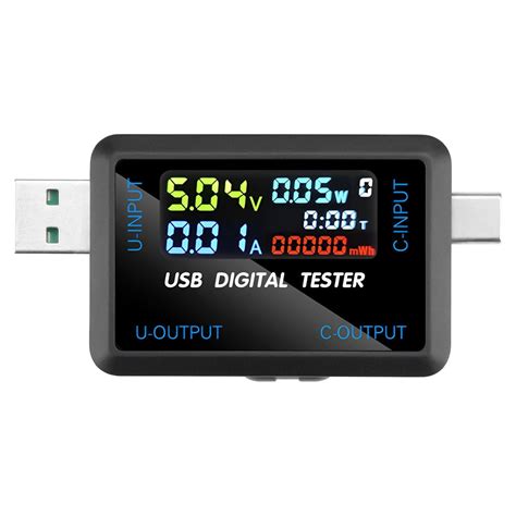 Serplex® USB and Type-C Tester, Multi-Functional Digital Tester DC 4.5 ...