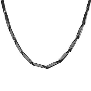 Nakabh Stainless Steel Rice Chain for Men and Boys (Black) : Amazon.in ...