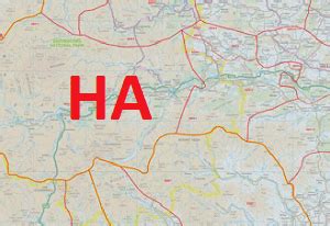 Image result for Ha Postcode Map