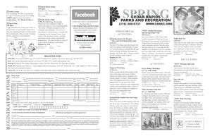 Fillable Online CR Parks and Recreation (PS-8th grade) Fax Email Print ...