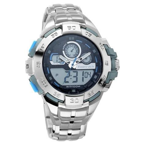 Buy Online Fastrack Mean Machines Guys Ana Digi Watch - nn38054pm03 | Titan