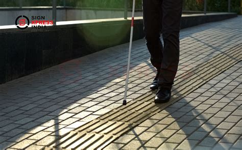 PU Tactile Tiles Yellow | For Blind People Self Adhesive, Anti Skid ...