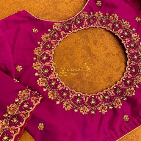 Image result for Thread Embroidery Design Pattern 0N Blouse