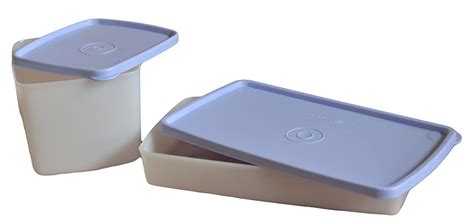 Buy Tupperware Cool N Fresh Medium Flat Storage Box, Light Blue, Set of ...