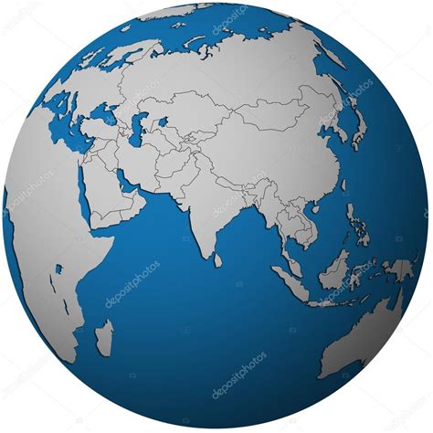Asia on globe | Political map of asia on globe map — Stock Photo © michal812 #25716121