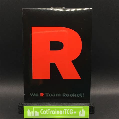 Team Rocket Logo Pokemon Team Rocket Logo Red R Symbol Emblem | Etsy