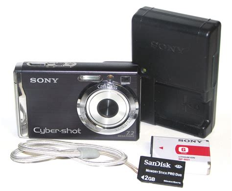 Sony Cyber-shot DSC-W80 7.2MP Digital Camera - Black #1892
