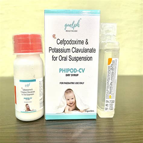 Phipod Cv - Cefpodoxime & Potessium Clavulanate for Oral Suspension ...