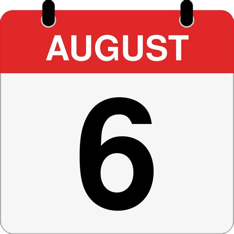 How Many Days Until August 6th? - Inch Calculator