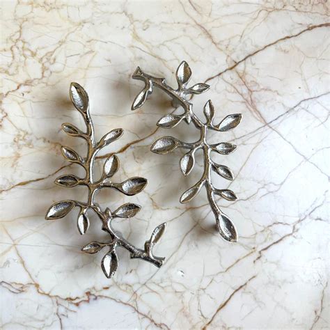 Metal Leaf Design Tray Handle – Maya Resin Store