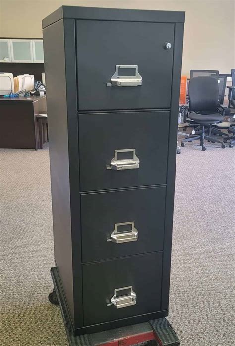 Used Black Filing Cabinets