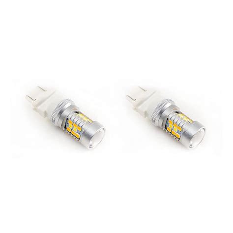 PA 2x 3157 4157 T25 PY27W Dual Color Switchback 28 LED 2835 SMD DRL ...