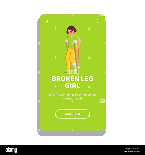 bone broken leg girl vector Stock Vector Image & Art - Alamy
