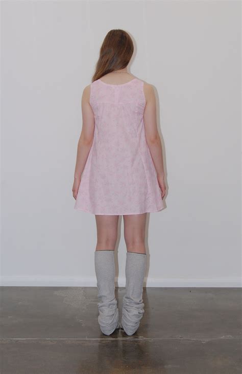 Pink Babydoll Dress – Maroske Peech