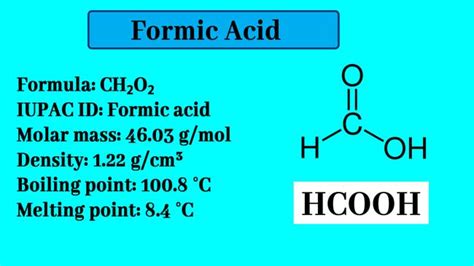 Formic Acid: Preparation, Properties, Uses and Tests|Chemistry Page