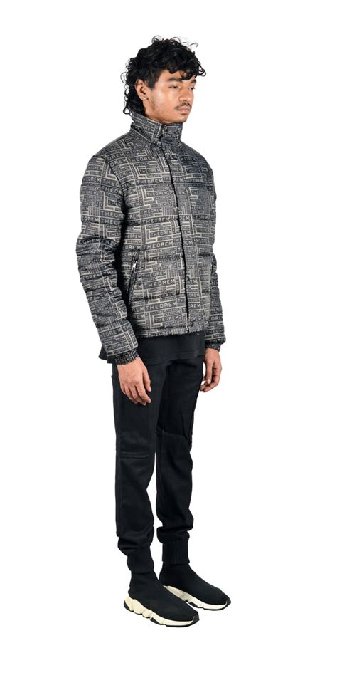 All Over Theorem Printed Quilted Jacket