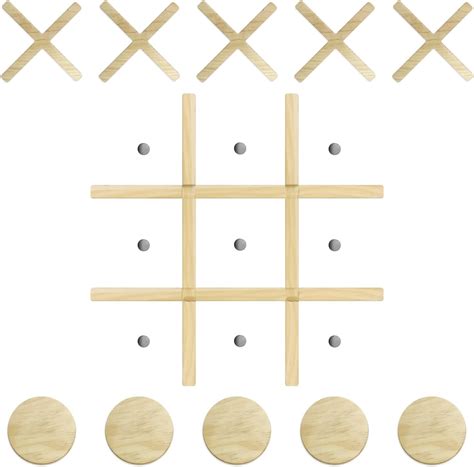 Lamkidle Magnetic Tic Tac Toe Wall Mount Game Wooden Game India | Ubuy