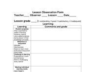 Image result for Lesson Observation Secondary