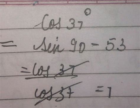 what is the value of cos 37 in fraction please - Brainly.in