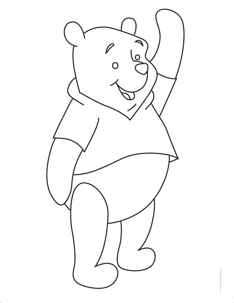 How to Draw Winnie the Pooh Step-by-Step Art Lesson for Kids