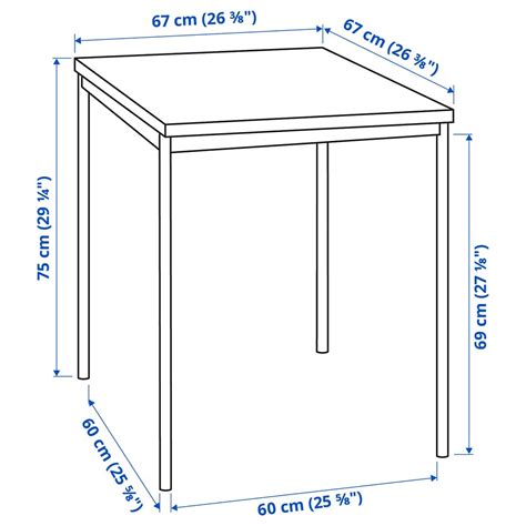 SANDSBERG table and 2 chairs, black black/white, 67x67 cm (263/8x263/8 ...