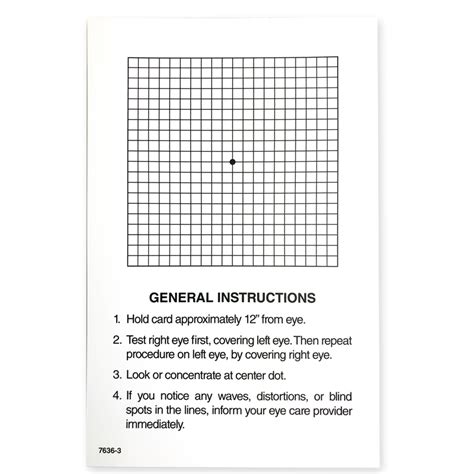 Amsler Grid Test Histoplasmosis Eye Macular Degeneration Vision ...