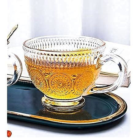 Buy PrimeWorld Diamond Tea Coffee 210 ml Cup Set of 6 pcs , Crystal ...