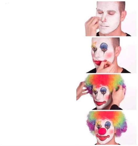 Image result for Clown Makeup Tutorial Meme
