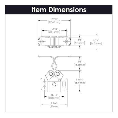 Hickory Hardware 31.75-mm Bronze Roller Catch Cabinet Latch (25-Pack ...