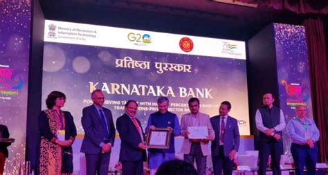 Karnataka Bank awarded 'Prathista Puraskar for achieving highest ...