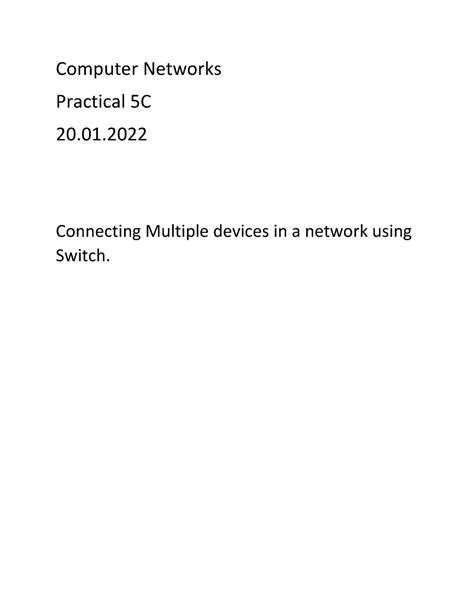 Practical 5C CN - computer network - Computer - Computer Networks ...