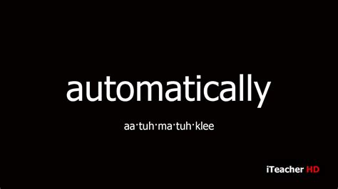 Image result for Automatically Definition