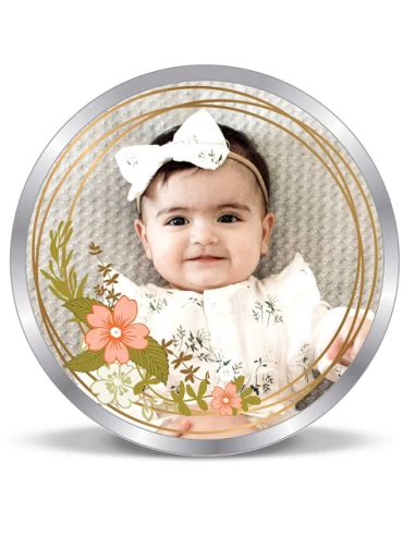 Precious Moments Personalised BIS Hallmarked New Born Baby Girl Silver