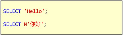 String Literals in SQL 的图像结果