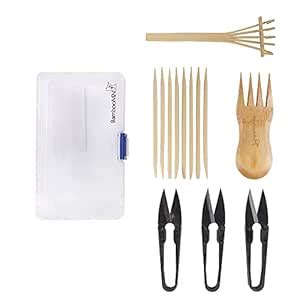 BambooMN Bonsai Tree Pruning Trimming Starter Tool Kit - Leaf Trimmers ...