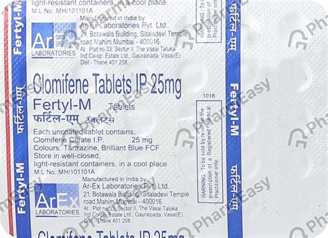 Fertyl M 25 MG Tablet (30): Uses, Side Effects, Price & Dosage | PharmEasy