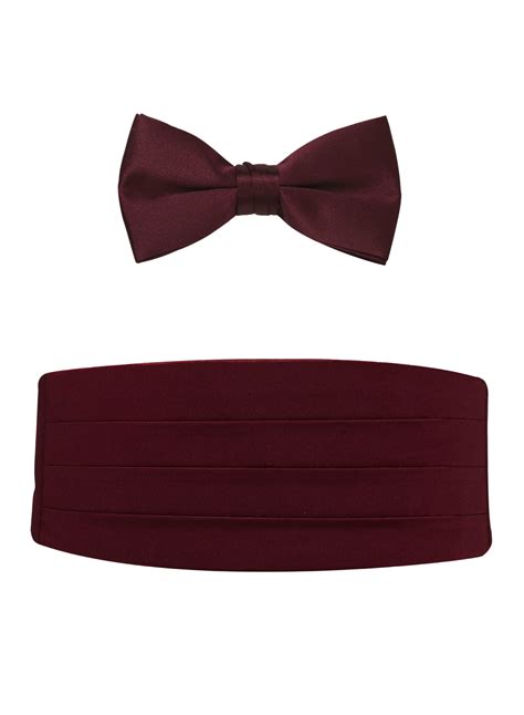 Burgundy Cummerbund & Tie Set | Louie's Tux Shop